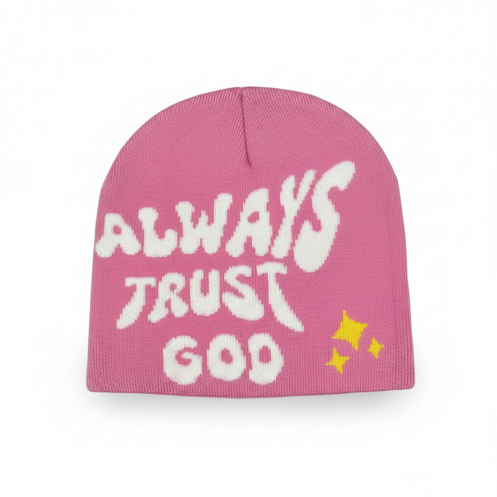 Always trust God Beanie – Pink