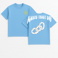 Always Trust God  Blue Baby Cotton T-Shirt