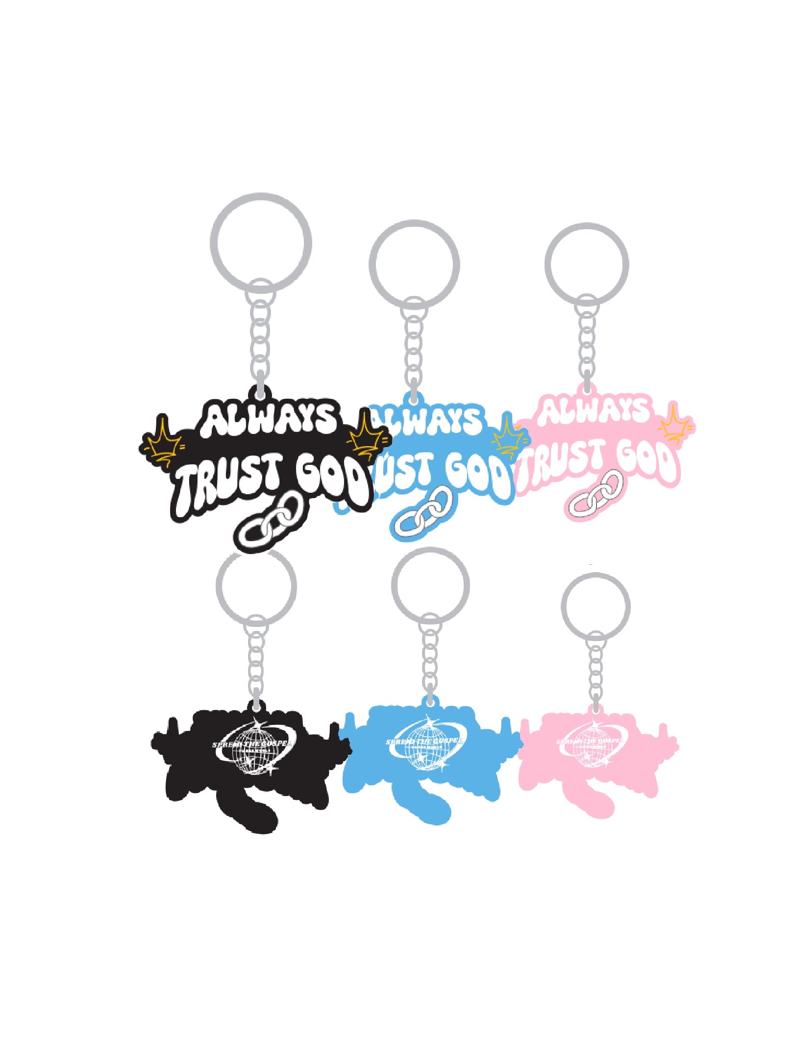 Always trust God keychain