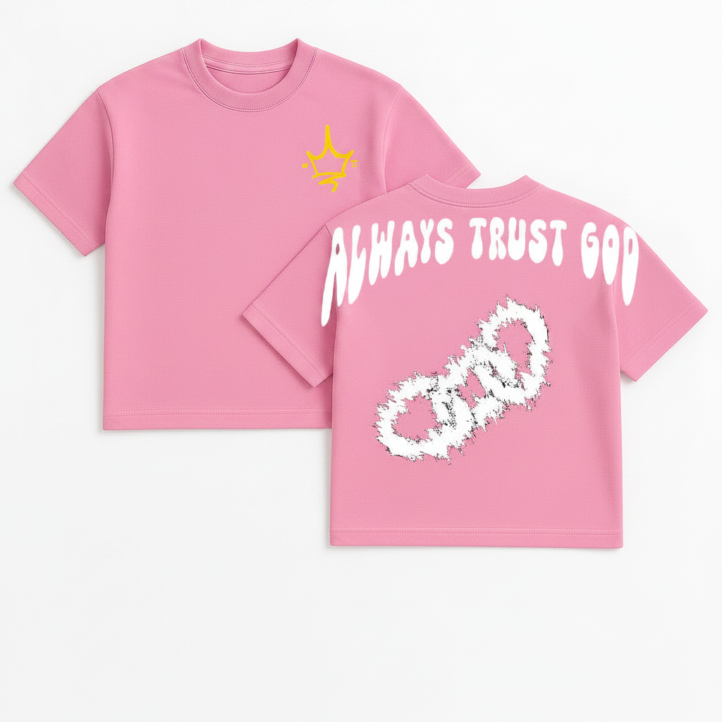 Always Trust God Pink Baby Cotton T-Shirt